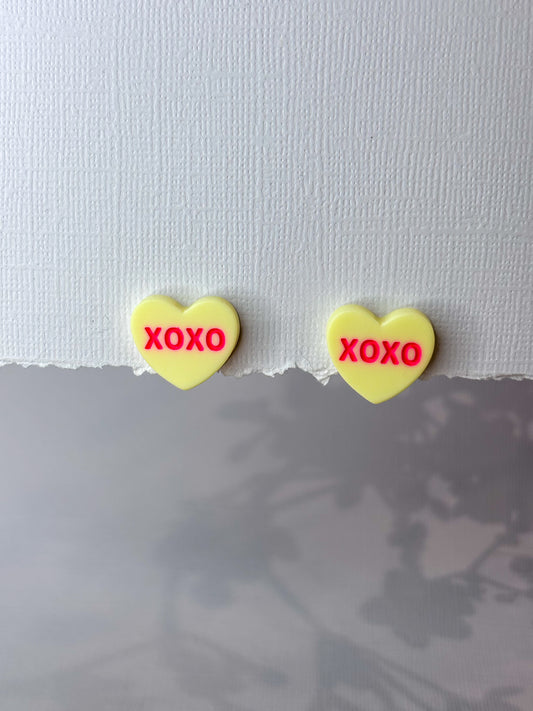 Conversation Heart Studs