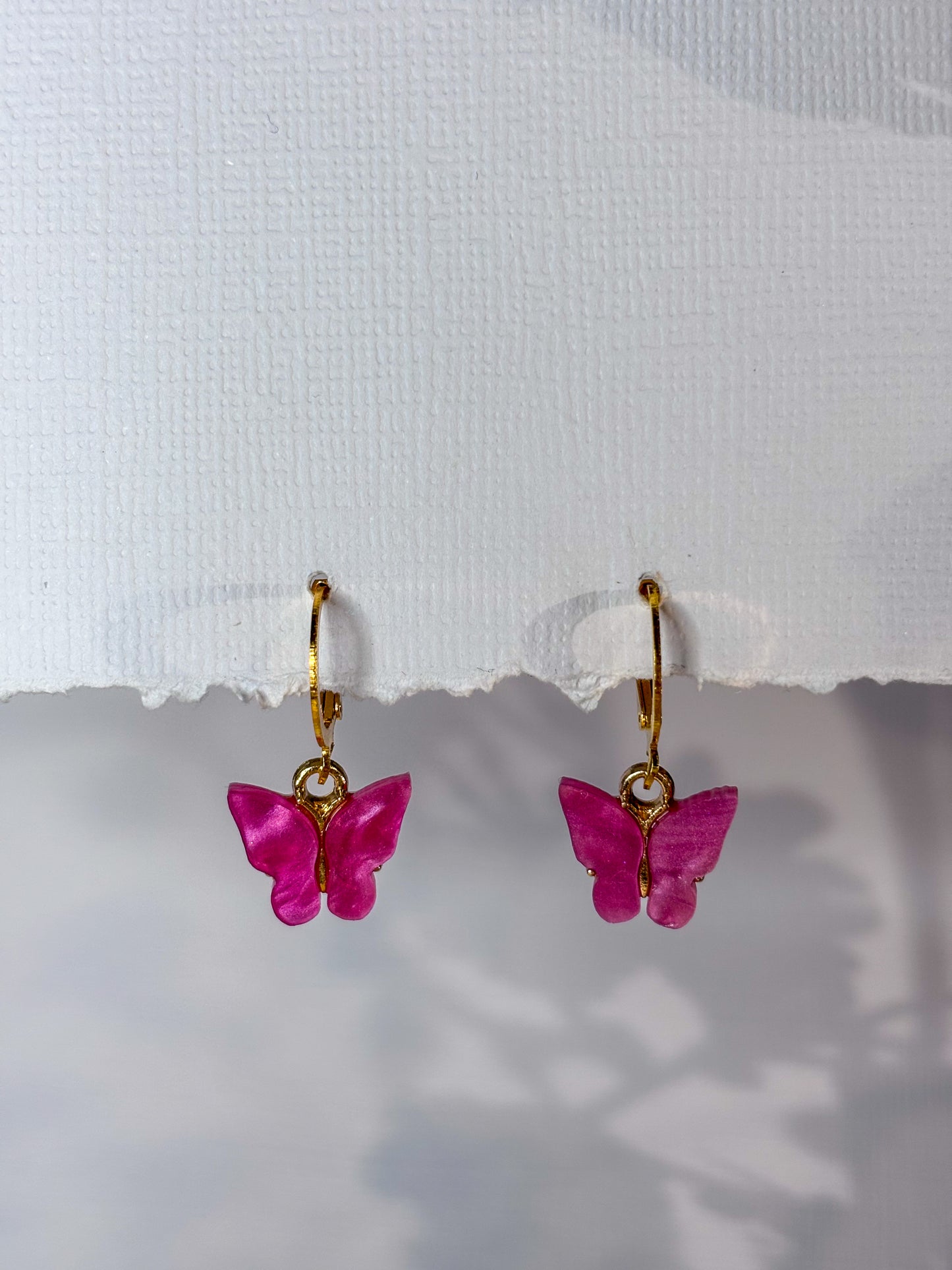 Huggies with butterfly drops