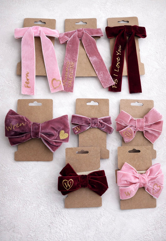 Personalised Valentines Bows